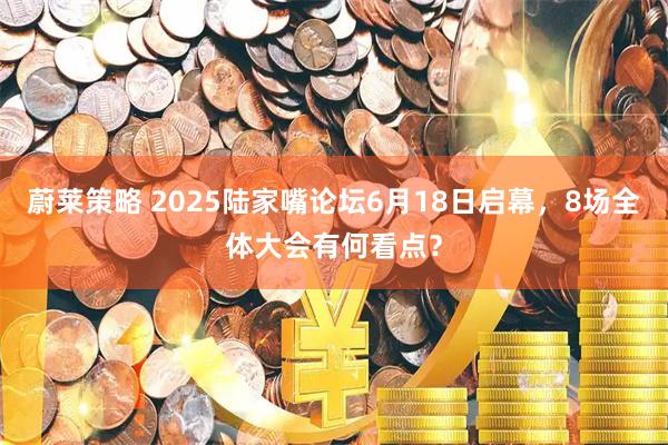 蔚莱策略 2025陆家嘴论坛6月18日启幕，8场全体大会有何看点？